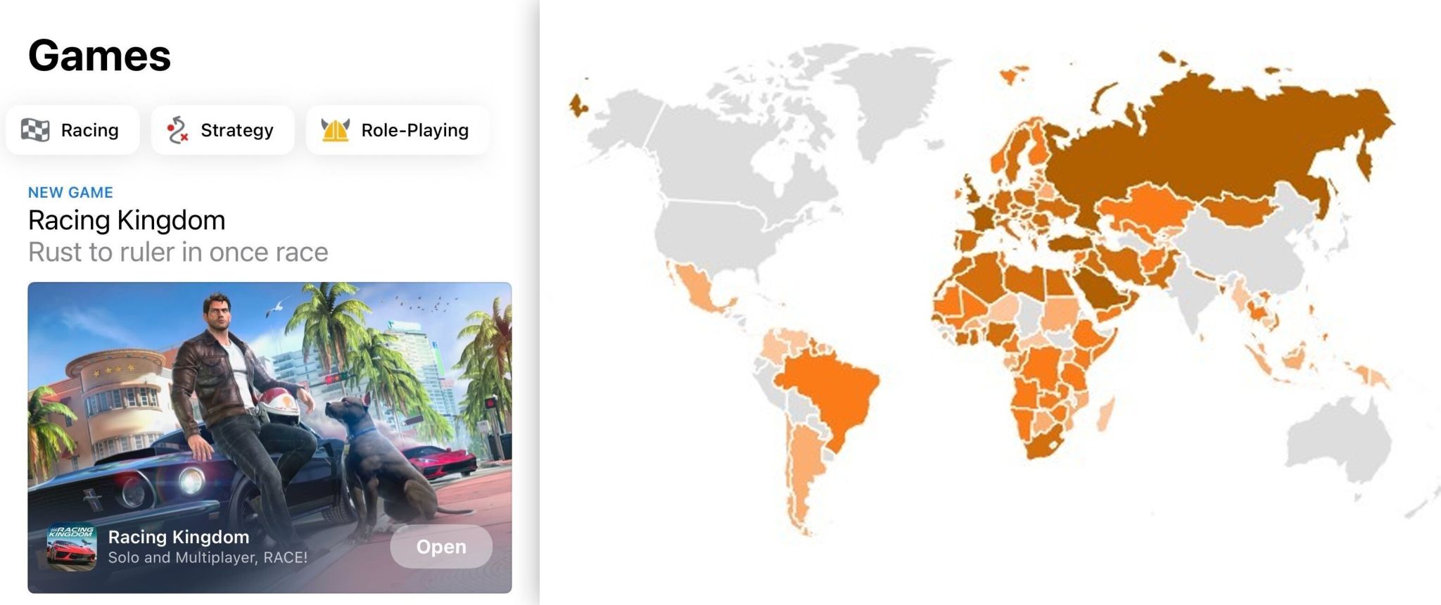 Racing Kingdom iOS Market’te Öne Çıkarılanlarda 1. Sırada!