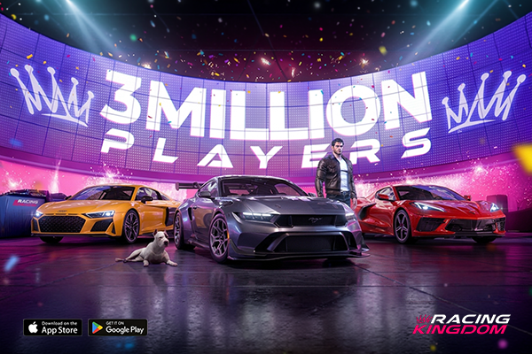 🚀 Racing Kingdom has surpassed 3 million players!